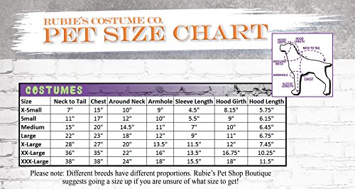 What Size Costume For Dog Chart